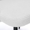 Krzesło boucle HAMPTON teddy białe