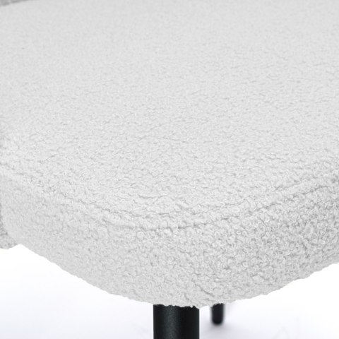 Krzesło boucle HAMPTON teddy białe Krzesło boucle HAMPTON teddy białe