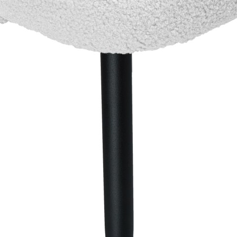 Krzesło boucle HAMPTON teddy białe Krzesło boucle HAMPTON teddy białe