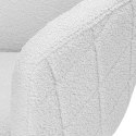 Krzesło boucle HAMPTON teddy białe