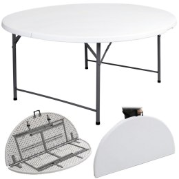Stół cateringowy BATLEY składany 150 cm biały