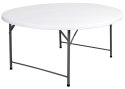 Stół cateringowy BATLEY składany 150 cm biały
