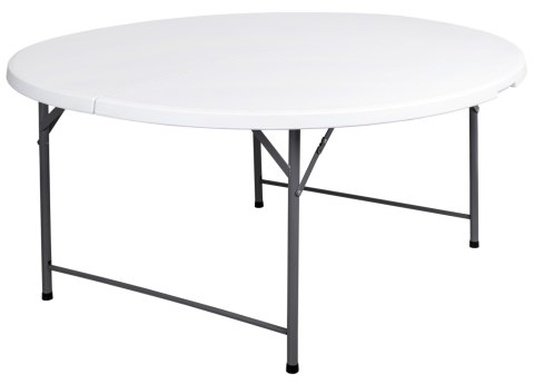 Stół cateringowy BATLEY składany 150 cm biały Stół cateringowy BATLEY składany 150 cm biały