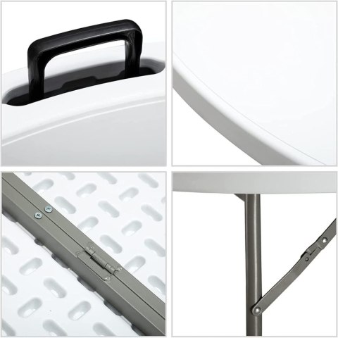 Stół cateringowy BATLEY składany 150 cm biały Stół cateringowy BATLEY składany 150 cm biały