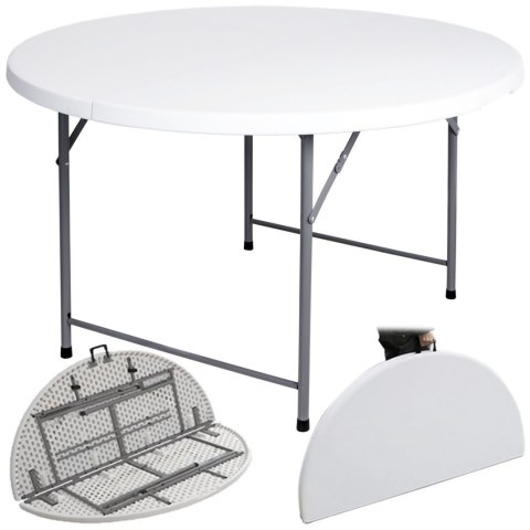 Stół cateringowy BRISTOL składany 120 cm biały Stół cateringowy BRISTOL składany 120 cm biały