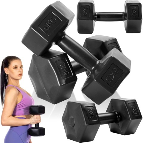 Zestaw 2 hantli KRONOS hantle 2x6 kg Zestaw 2 hantli KRONOS hantle 2x6 kg