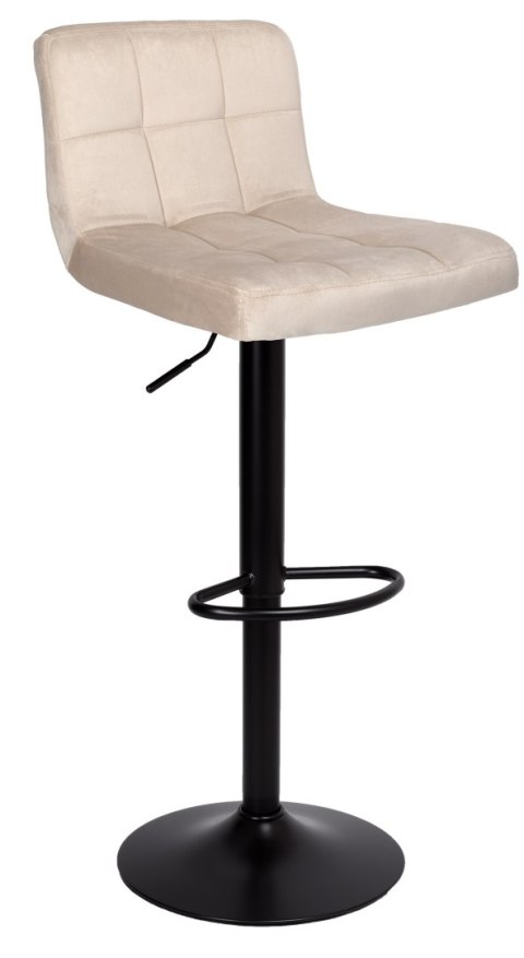 Hoker barowy Arako Black beżowy Velvet Hoker barowy Arako Black beżowy Velvet