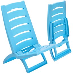 Krzesło plażowe TIRRENO niebieskie