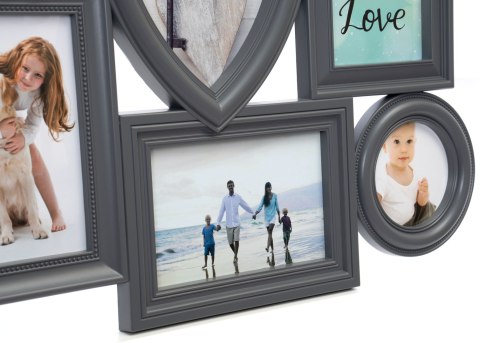 Ramka na zdjęcia CORAZON 5 zdjęć szara Ramka na zdjęcia CORAZON 5 zdjęć szara