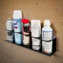 Wieszak stalowy na puszki spray BERNO czarny