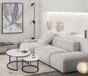 Zestaw dwóch stolików loft Galen Biały Marmur