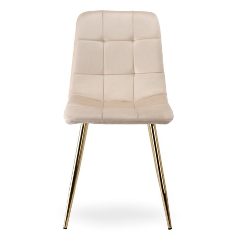 Krzesło DENVER Velvet Gold Beżowe Krzesło DENVER Velvet Gold Beżowe