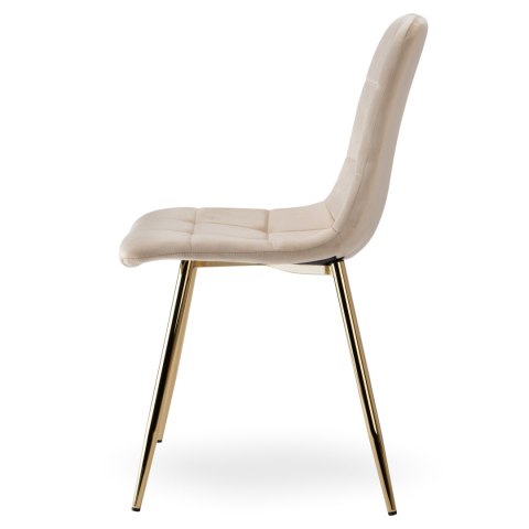 Krzesło DENVER Velvet Gold Beżowe Krzesło DENVER Velvet Gold Beżowe