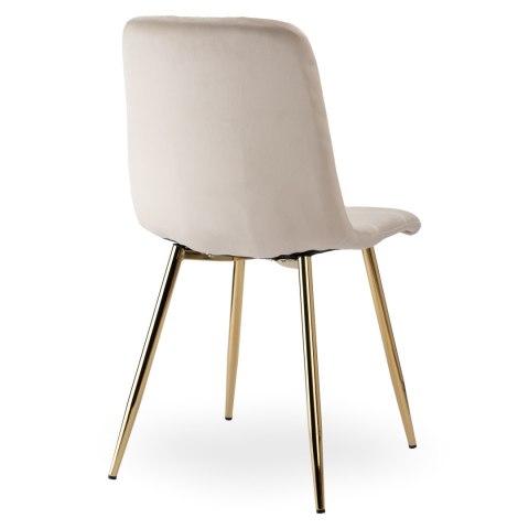 Krzesło DENVER Velvet Gold Beżowe Krzesło DENVER Velvet Gold Beżowe