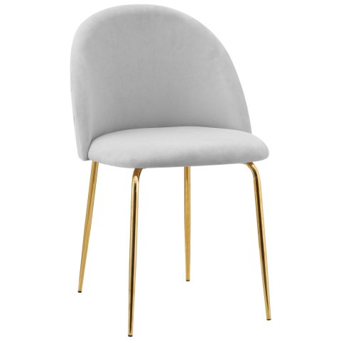 Krzesło welurowe Fargo Gold Velvet szare Krzesło welurowe Fargo Gold Velvet szare