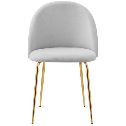 Krzesło welurowe Fargo Gold Velvet szare Krzesło welurowe Fargo Gold Velvet szare