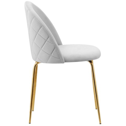 Krzesło welurowe Fargo Gold Velvet szare Krzesło welurowe Fargo Gold Velvet szare