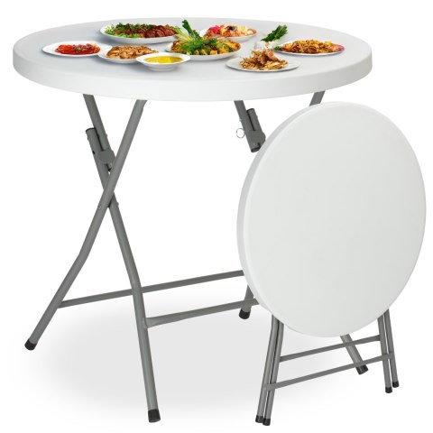Stolik cateringowy okrągły BANKIET biały 80 cm Stolik cateringowy okrągły BANKIET biały 80 cm