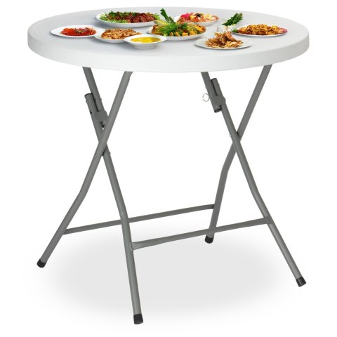 Stolik cateringowy okrągły BANKIET biały 80 cm Stolik cateringowy okrągły BANKIET biały 80 cm