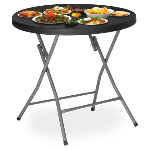 Stolik cateringowy okrągły BANKIET czarny 80 cm Stolik cateringowy okrągły BANKIET czarny 80 cm