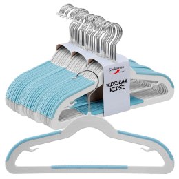 Wieszak KIDSI komplet 30 sztuk szaro-niebieski