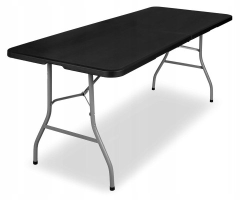 Zestaw cateringowy FETA BLACK 180 cm + 6 krzeseł BLACK Zestaw cateringowy FETA BLACK 180 cm + 6 krzeseł BLACK