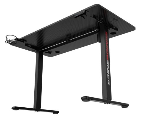 Biurko gamingowe SHADOW GAMER elektryczne 1.0 czarne 120 cm Biurko gamingowe SHADOW GAMER elektryczne 1.0 czarne 120 cm