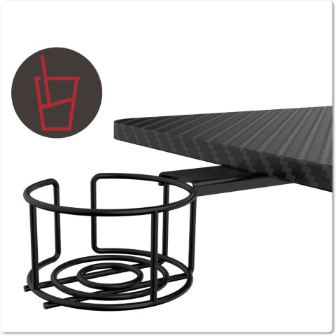 Biurko gamingowe SHADOW GAMER elektryczne 1.0 czarne 120 cm Biurko gamingowe SHADOW GAMER elektryczne 1.0 czarne 120 cm
