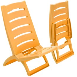 Krzesło plażowe TIRRENO żółte