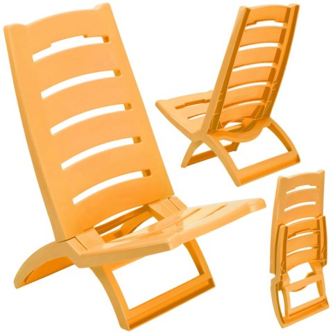 Krzesło plażowe TIRRENO żółte Krzesło plażowe TIRRENO żółte
