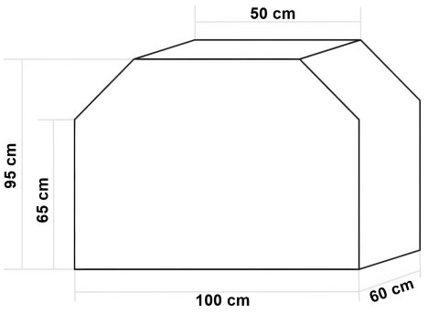 Pokrowiec na grill GODIN M 100X60X95 cm Pokrowiec na grill GODIN M 100X60X95 cm