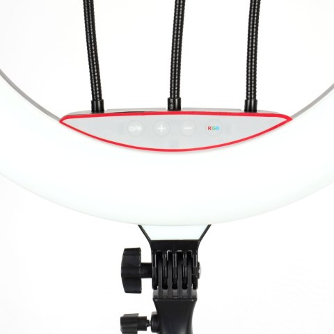 Lampa pierścieniowa LUMO LED RGB ring do filmów zdjęć makijażu Lampa pierścieniowa LUMO LED RGB ring do filmów zdjęć makijażu