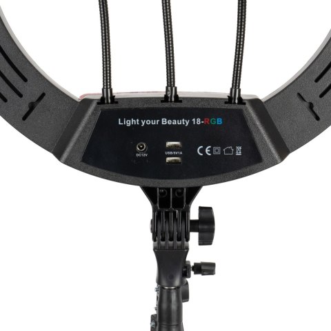 Lampa pierścieniowa LUMO LED RGB ring do filmów zdjęć makijażu Lampa pierścieniowa LUMO LED RGB ring do filmów zdjęć makijażu