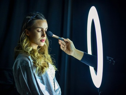 Lampa pierścieniowa LUMO LED RGB ring do filmów zdjęć makijażu Lampa pierścieniowa LUMO LED RGB ring do filmów zdjęć makijażu