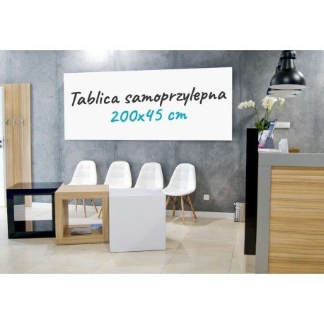 Tablica samoprzylepna biała - 200x45cm + pisak Tablica samoprzylepna biała - 200x45cm + pisak