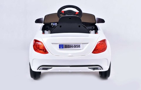 Samochód elektryczny kabriolet dla dzieci MER95 biały Samochód elektryczny kabriolet dla dzieci MER95 biały