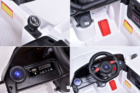 Samochód elektryczny kabriolet dla dzieci POR71 biały Samochód elektryczny kabriolet dla dzieci POR71 biały
