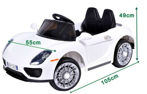Samochód elektryczny kabriolet dla dzieci POR71 biały Samochód elektryczny kabriolet dla dzieci POR71 biały