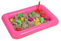 Piasek kinetyczny MAGIC SAND z piaskownicą i foremkami - naturalny Piasek kinetyczny MAGIC SAND z piaskownicą i foremkami - naturalny