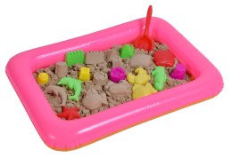 Piasek kinetyczny MAGIC SAND z piaskownicą i foremkami - naturalny