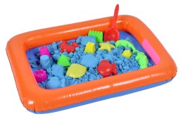 Piasek kinetyczny MAGIC SAND z piaskownicą i foremkami - niebieski