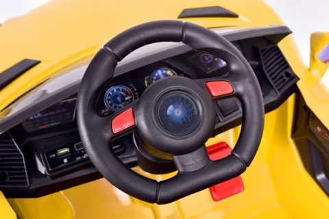 Samochód elektryczny kabriolet dla dzieci LAM11 żółty Samochód elektryczny kabriolet dla dzieci LAM11 żółty