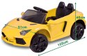 Samochód elektryczny kabriolet dla dzieci LAM11 żółty Samochód elektryczny kabriolet dla dzieci LAM11 żółty