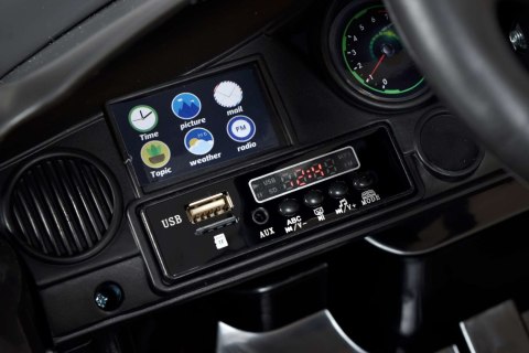 Samochód elektryczny kabriolet dla dzieci MAS12 czarny Samochód elektryczny kabriolet dla dzieci MAS12 czarny