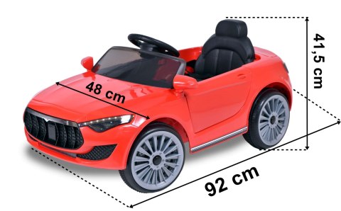Samochód elektryczny kabriolet dla dzieci MAS12 czerwony Samochód elektryczny kabriolet dla dzieci MAS12 czerwony