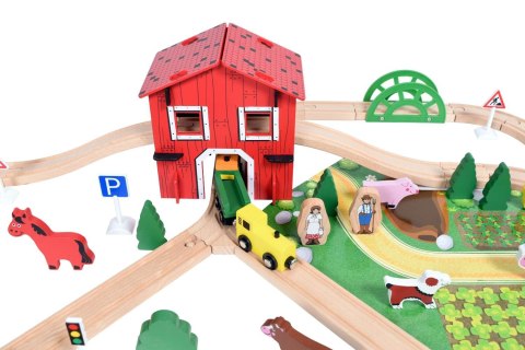 Kolejka drewniana POCIĄG - FARMA - 77 elementów Kolejka drewniana POCIĄG - FARMA - 77 elementów