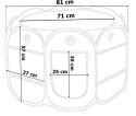 Kojec materiałowy dla zwierząt XL - brązowy Kojec materiałowy dla zwierząt XL - brązowy