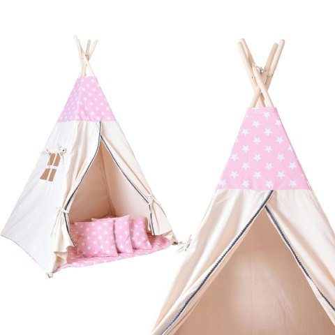 Namiot wigwam dla dzieci różowe tipi Namiot wigwam dla dzieci różowe tipi