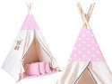 Namiot wigwam dla dzieci różowe tipi Namiot wigwam dla dzieci różowe tipi