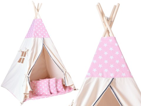 Namiot wigwam dla dzieci różowe tipi Namiot wigwam dla dzieci różowe tipi